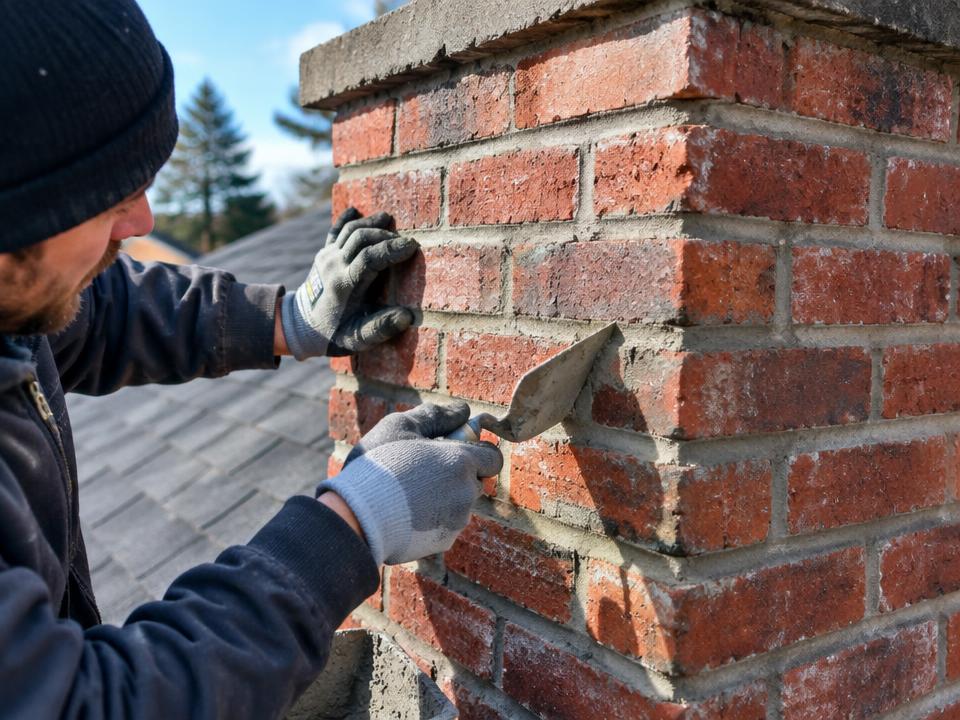 Chimney masonry and tuckpointing repair in Los Angeles, CA
